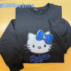 Hello K. Dodgers Bow Sweatshirt 
