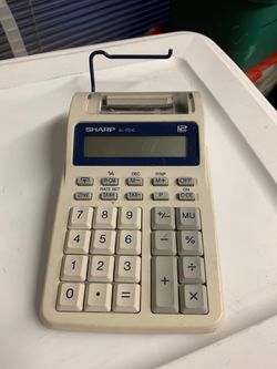 Sharp tape calculator EL-1801C