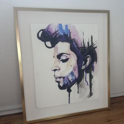 Prince Framed Watercolor Artwork 