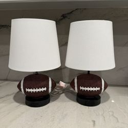 Set of two sport theme ball lamps 🏈🏀🏉