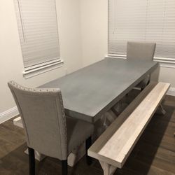 Farmhouse Dinning Room Table 72in By 32in