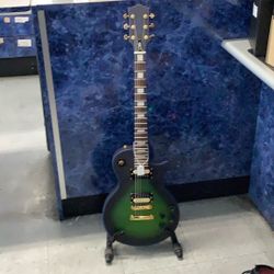 Firefly Elite Electric Guitar Blue Green Burst