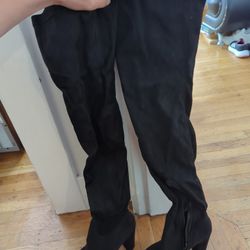 New Lamoda Suede Thigh High Boots