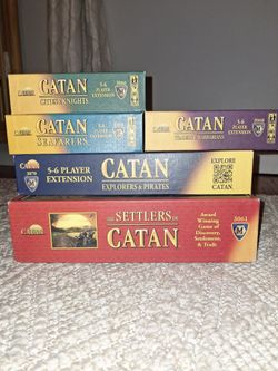 Settlers of Catan boardgame + expansion packs
