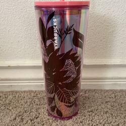 Starbucks 2022 Mothers Day Pink Venti Floral Tumbler 