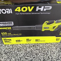 BLOWER RYOBI 40V BATTERY AND CHARGER INCLUDED 