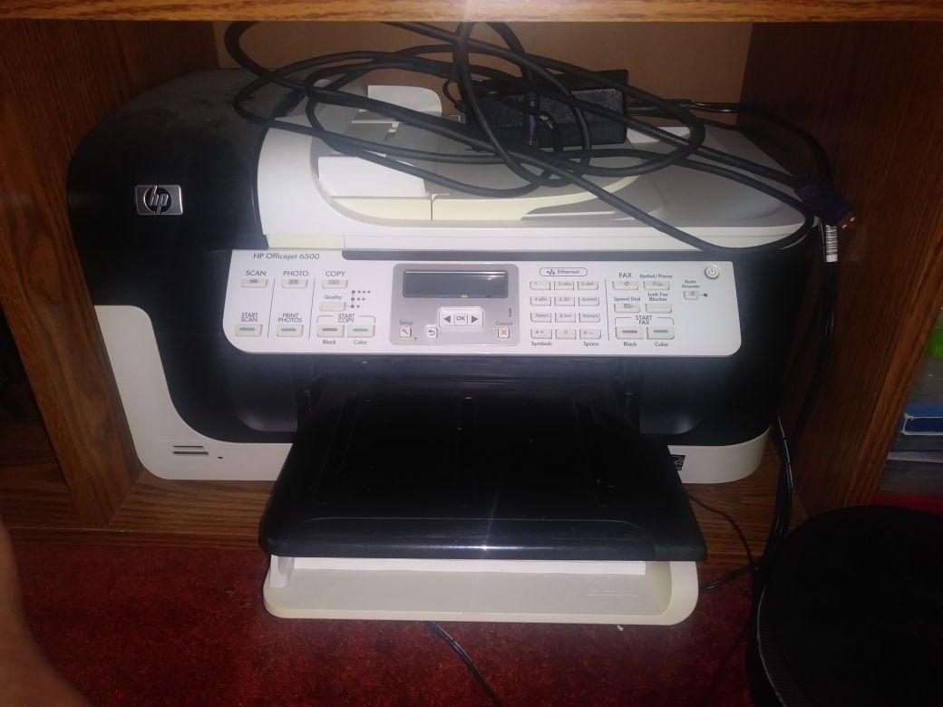 HP Office Jet 6500 Wi-Fi, scanner, printer etc. Plenty more features. All in one. Paid ova $500. Need $250 OBO