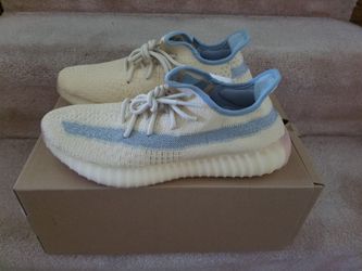 Size 9.5 Men Adidas Yeezy 350 Linen