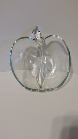 APPLE Shape glass bowl