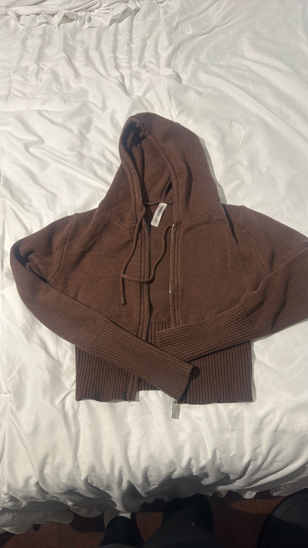 Brown Zip Up Hoodie