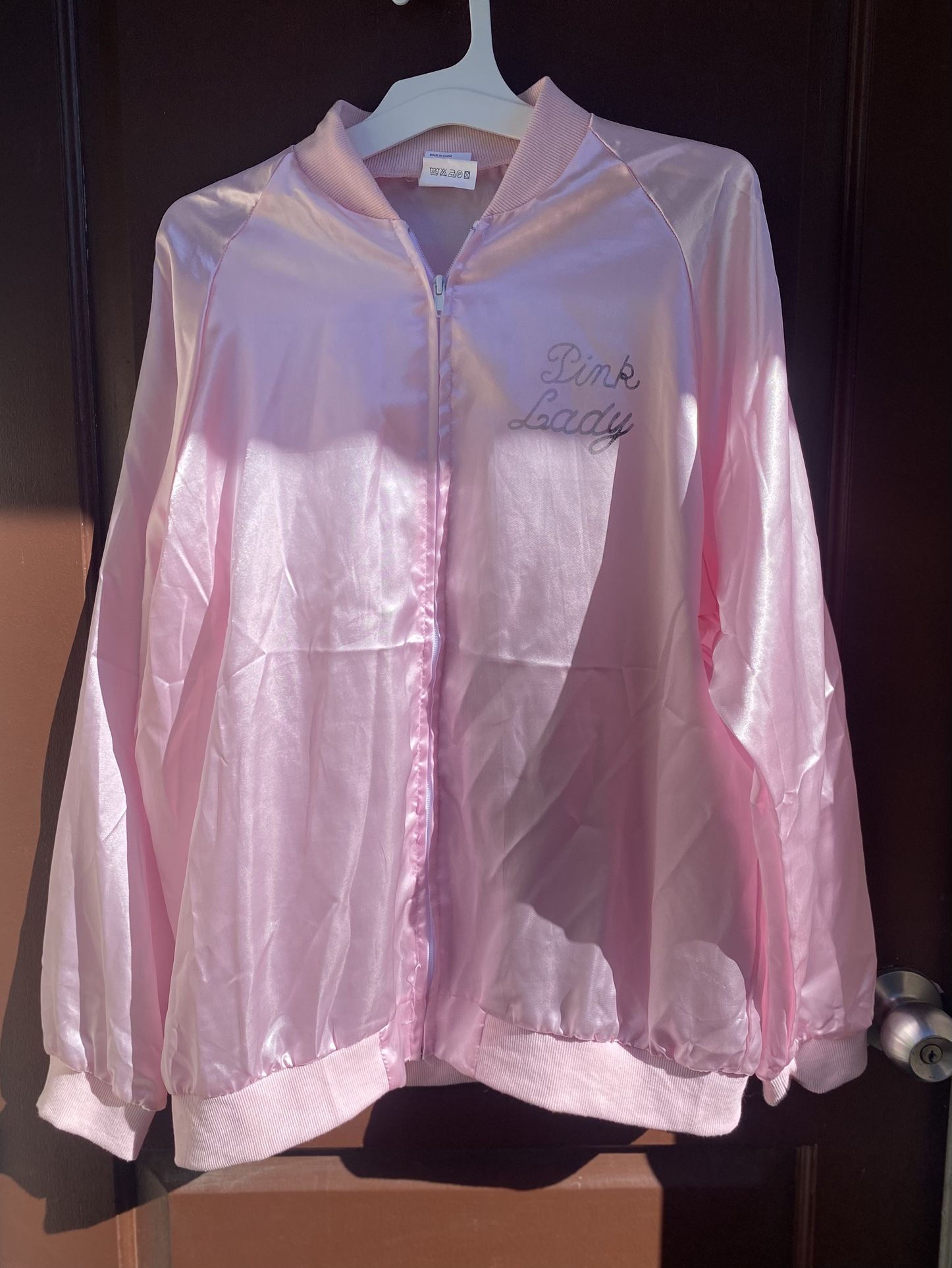 Halloween Pink Lady 1950s Satin Jacket Costume L/XL