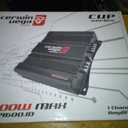 Brand New Cer Win Vega Mobile CVP Series 1600.1D Mono Block Class D Power Amplifier 4 Ohms 2 Ohms And Bridged 