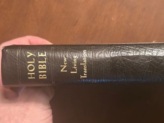 Holy Bible New Living Translation Black Leather