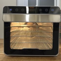 VEVOR 6-Tray Food Dehydrator – Stainless Steel – Fully Working 
