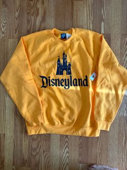 Disneyland Castle Crewneck Sweatshirt Yellow