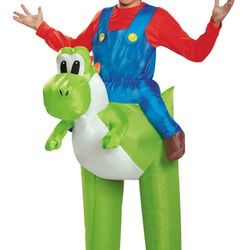 Disguise Super Mario Bros. Mario Riding Yoshi Inflatable Costume