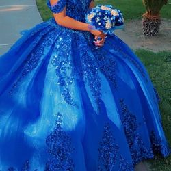Royal Blue Quince Dress 