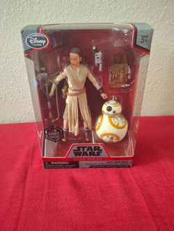 Disney Store Star Wars Elite Series Rey & BB-8 Die Cast Action Figure Set