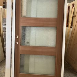 Mahogany Exterior Wood Door 42 X 80 