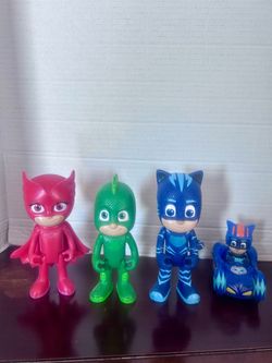 PJ Masks deluxe 6 inch action figure set and car