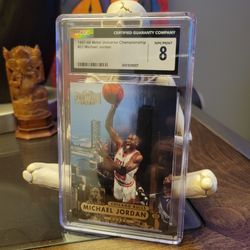 1997 Metal Universe Championship Michael Jordan #23 CGC 8 Card