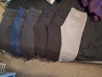 Lot of 6 Men's Jeans Mixed Colors