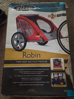 Robin two seater bicycle trailer