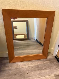 Wood Framed Wall Mirror