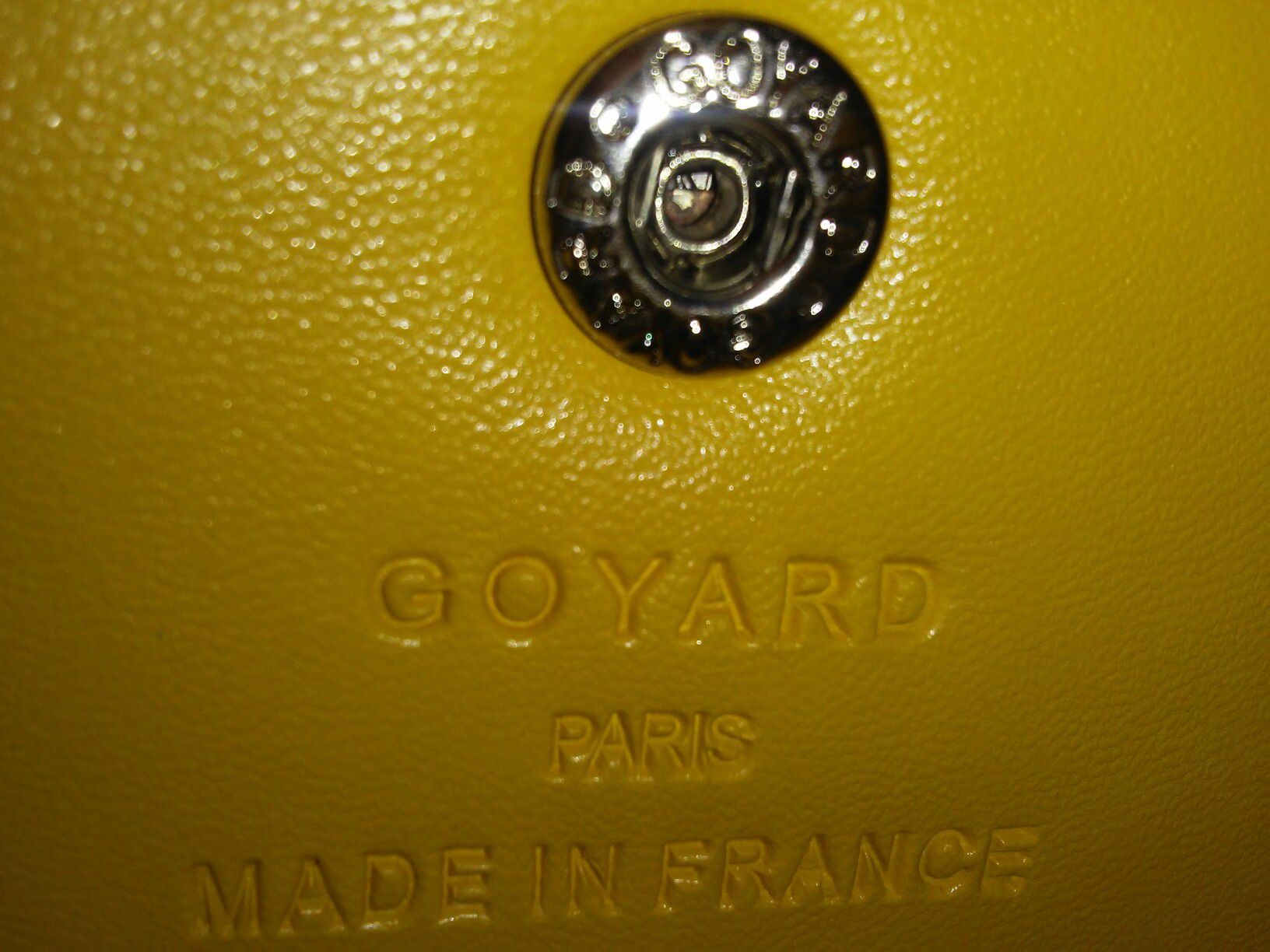 Goyard Saint Louis Junior Tote Bag with mini pouch yellow leather From –  yuzu22japan