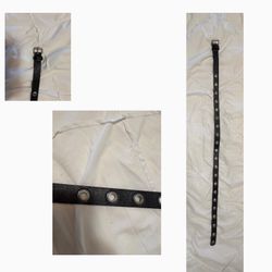Brandy Melville Thin Black Grommet Belt Womens One Size