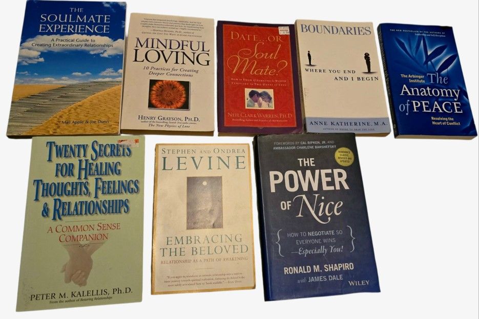 Relationship & Emotional Growth Book Bundle | Boundaries, Mindful Loving, The Soulmate Experience, Anatomy of Peace