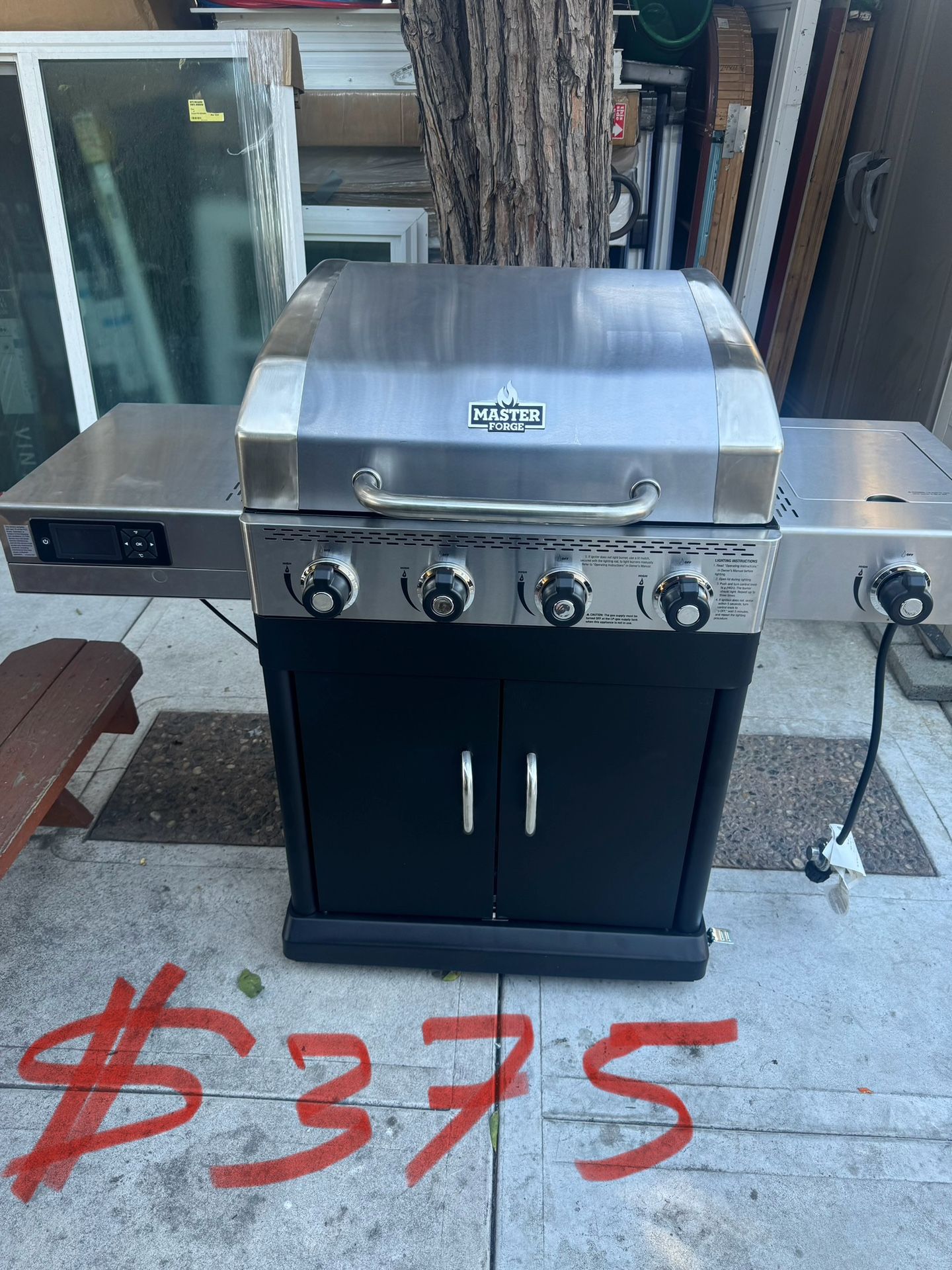 Precioso Asador Nuevo De 5 Quemadores Marca Master Force