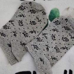 Low Gray Socks Women 6-9 