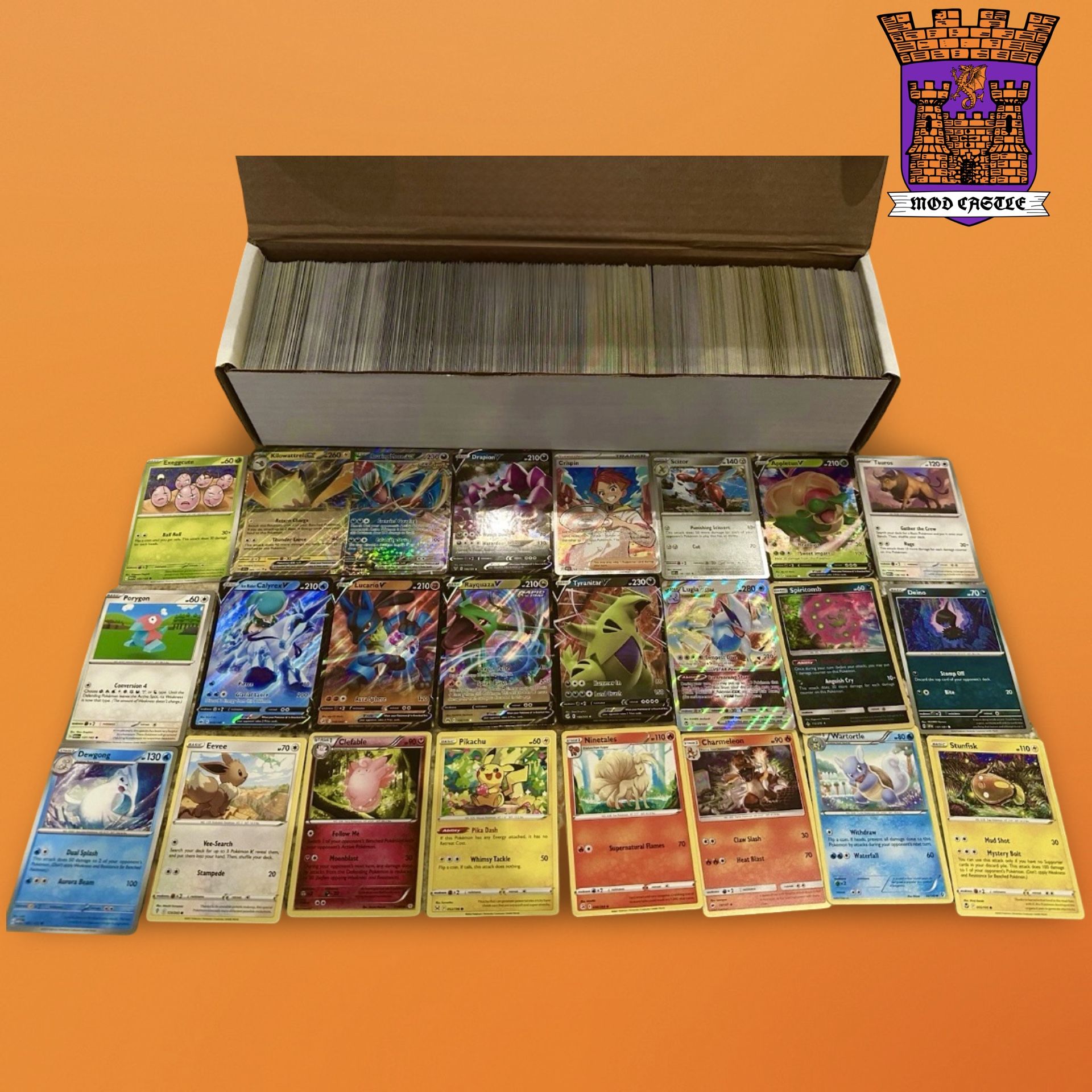 Massive 1,000 Pokemon Card Lot - Rares/Holos/Ultra Rares