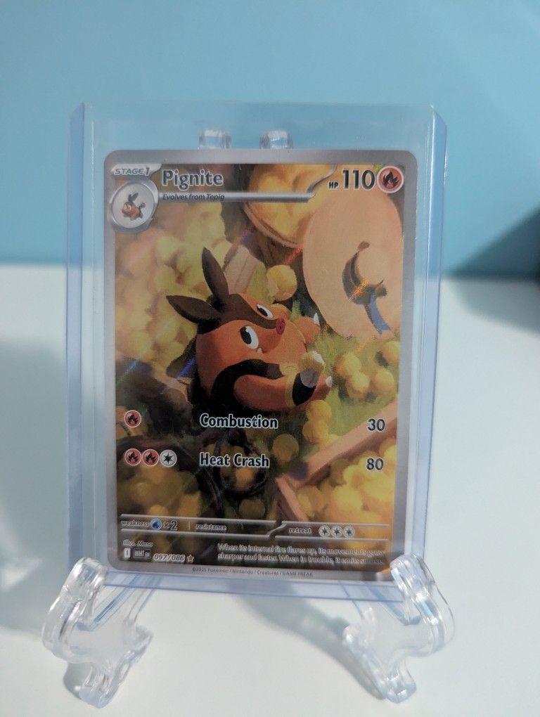 Pignite full art Pokemon card 097/086