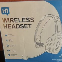 New H1 Wireless Headset. Noise Cancellation For Talking. Bluetooth 