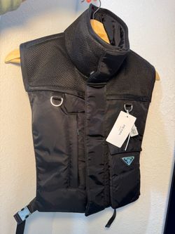 Prada Black Nylon Utility Vest