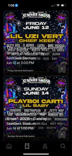Summer Smash 2026 Tickets !