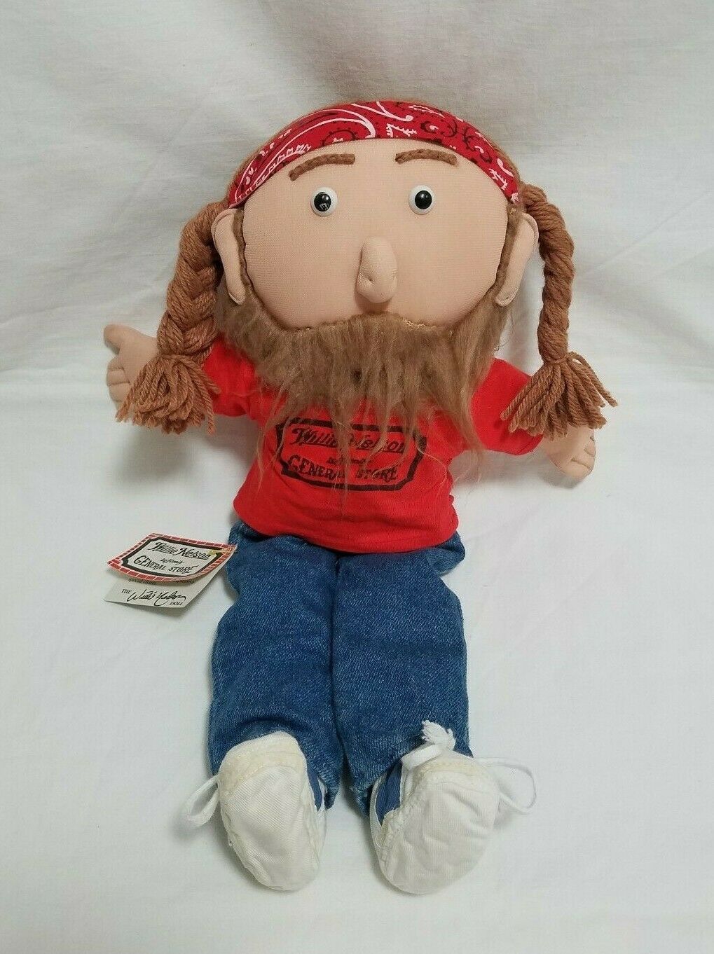 Willie Nelson Family General Store Soft Doll Vintage 1989