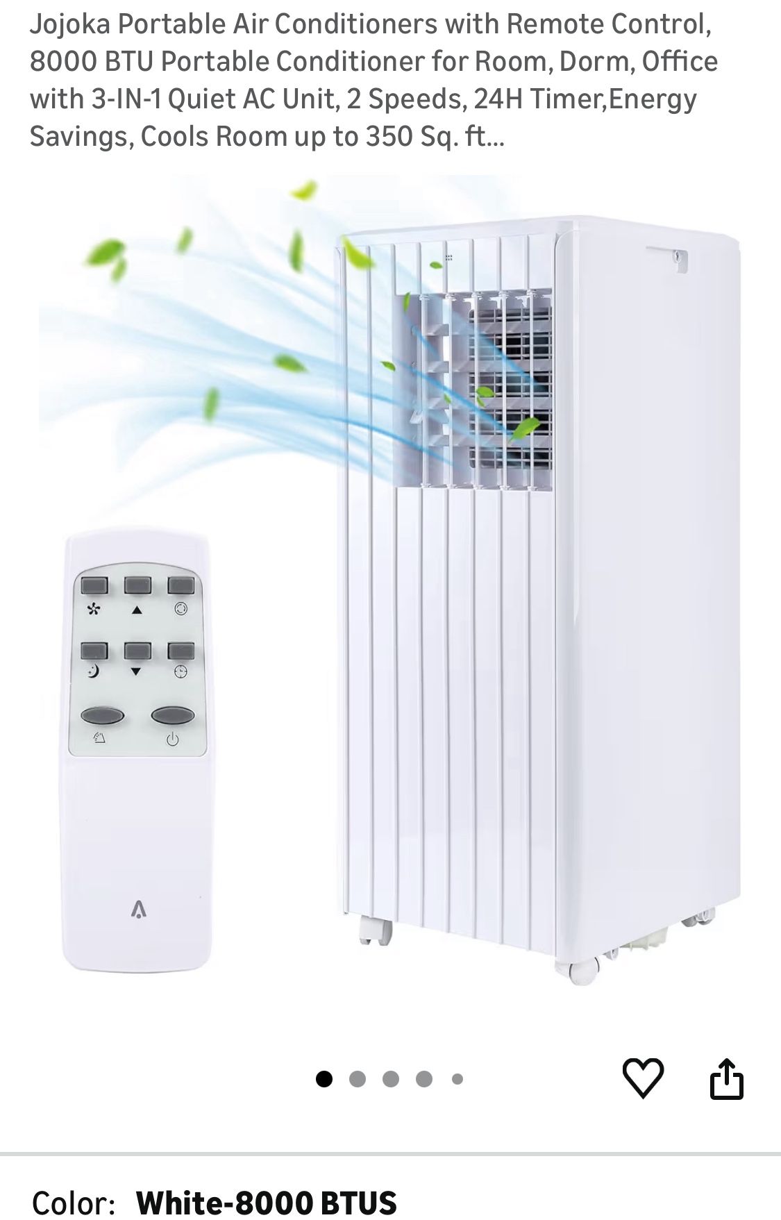 8,000 BTU Compact Air Conditioner