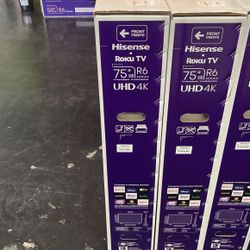 75” Hisense 4K Roku Smart On Sale Saturday And Sunday Special 