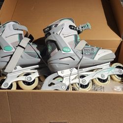 Roller Derby Women's Inline Skates (Size 8) - White/Mint