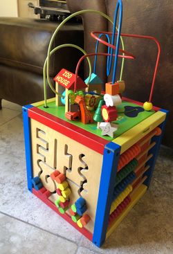 Wooden Activity cube
