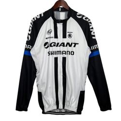 Giant Shimano Pro Tour Cycling Bicycle Jersey Shirt Full Zip Long Sleeve XXL