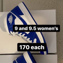 Jordan 1 Mid 9 And 9.5 Women’s 