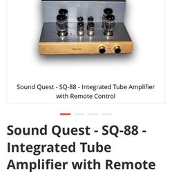 Sound Quest SQ-88 Stereo Tube Amplifier