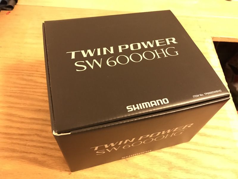 Shimano twin power SW6000HG reel, YGK PE3.0 fishing line