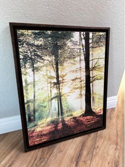 Forest Wall Art Portrait Decor Great Condition