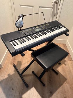 Casio CTK-2400 Keyboard Bundle with Stand, Bench & Headphones