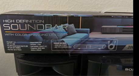 High Definition Soundbar with Color Changing LED Light